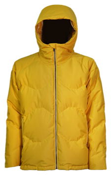 Amber Haze Outdoor Jacket Sample | Hwafune Amber Haze outdoor jacket sample from Hwafune, WGSN × Coloro S/S 2026